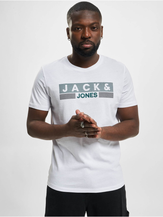 Jack & Jones T-Shirt Corp Logo blanc