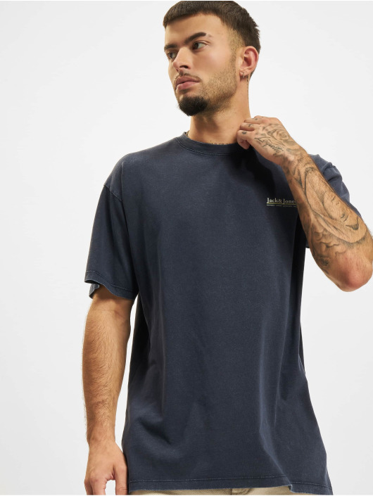 Jack & Jones Herren T-Shirt Firefly Backphoto Crew Neck in blau