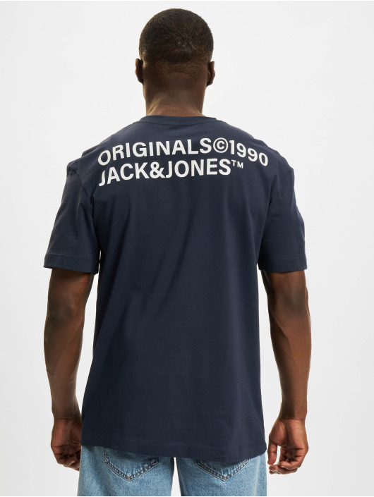 Jack & Jones t-shirt World Wide blauw