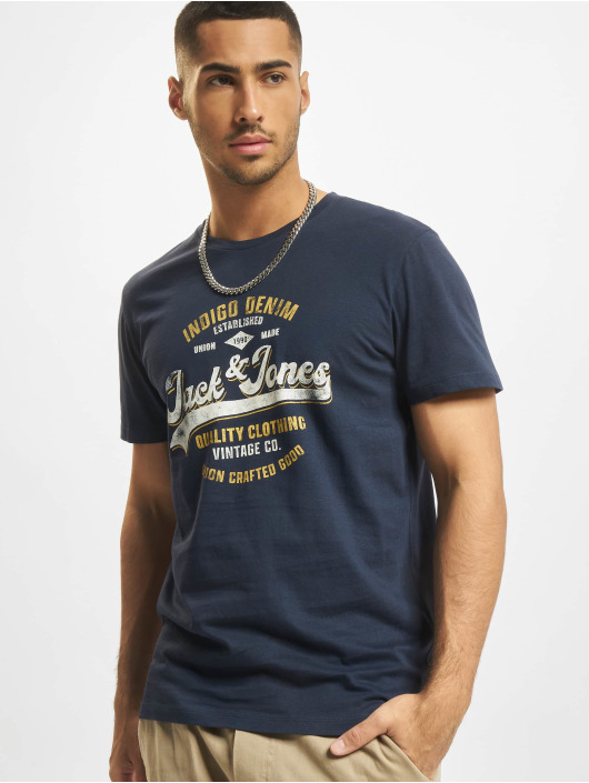 Jack & Jones t-shirt Booster Crew Neck blauw