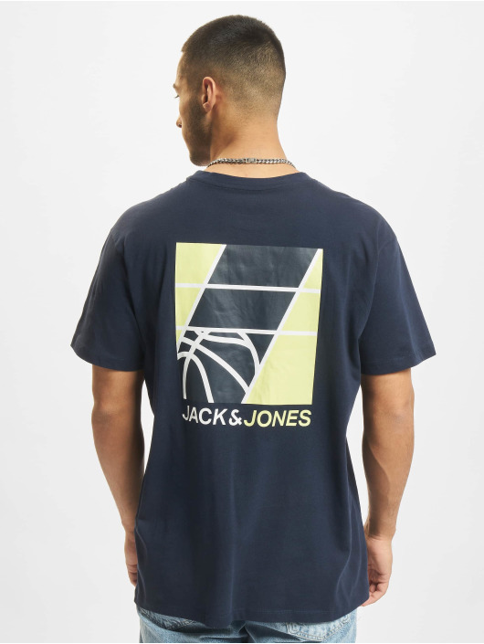 Jack & Jones T-Shirt Court Crew Neck bleu