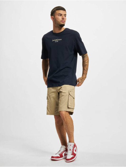 Jack & Jones T-Shirt Firefly Branding Crew Neck bleu