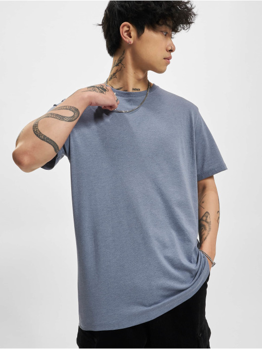 Jack & Jones T-Shirt Organic Melange O Neck bleu