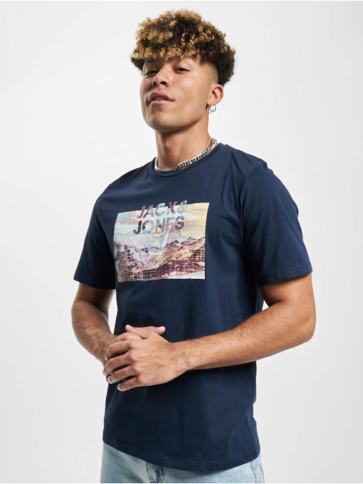Jack & Jones T-Shirt Vincent Crew Neck bleu