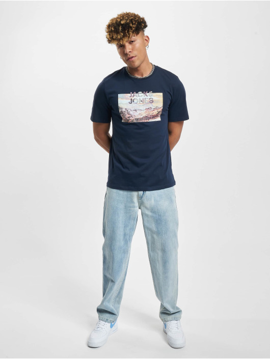 Jack & Jones T-Shirt Vincent Crew Neck bleu