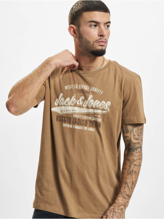 Jack & Jones T-Shirt Booster Crew Neck brun