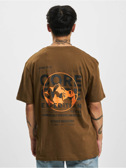 Jack & Jones T-Shirt Hike Crew Neck brun