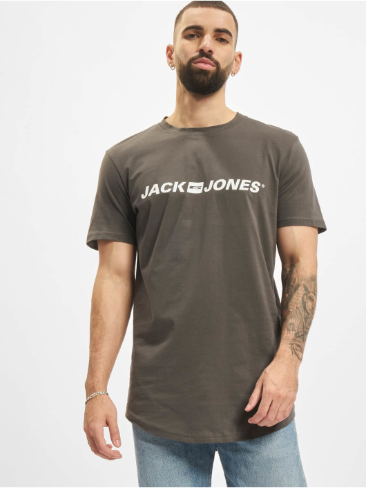 Jack & Jones t-shirt Remember Logo grijs