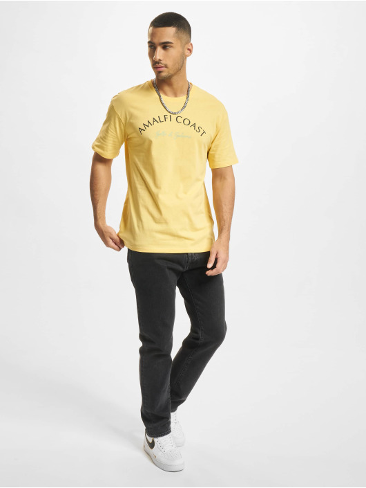 Jack & Jones T-Shirt Positano Crew Neck jaune