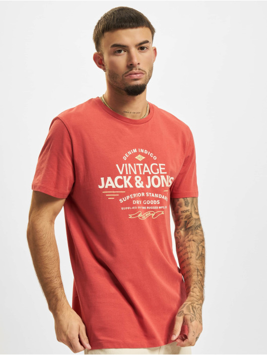 Jack & Jones T-Shirt Blubooster Crew Neck rouge
