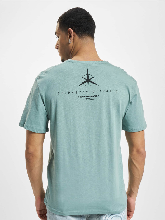 Jack & Jones T-Shirt Navigator Crew Neck turquoise
