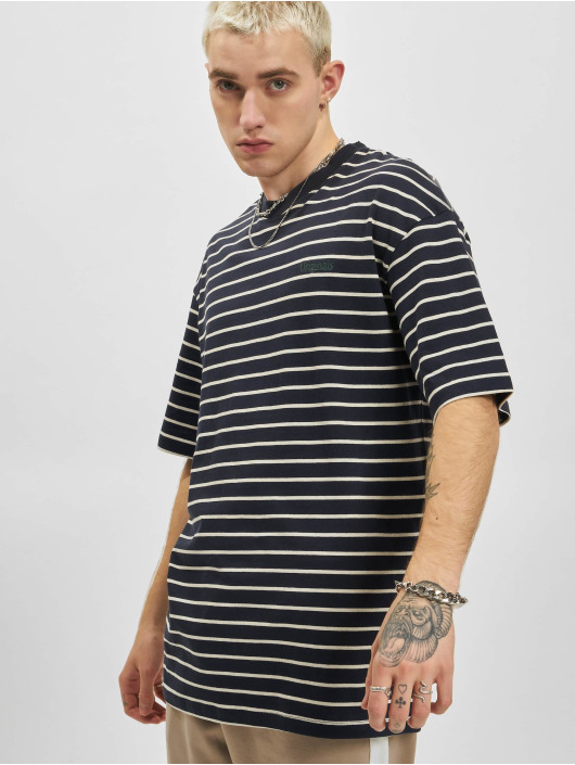 Jack & Jones T-shirts Harlow Stripe Ringer Crew Neck blå