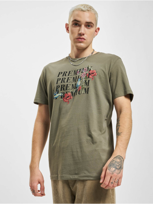 Jack & Jones T-shirts Birdy Print Crew Neck grøn