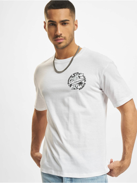 Jack & Jones T-shirts Chiller Crew Neck hvid