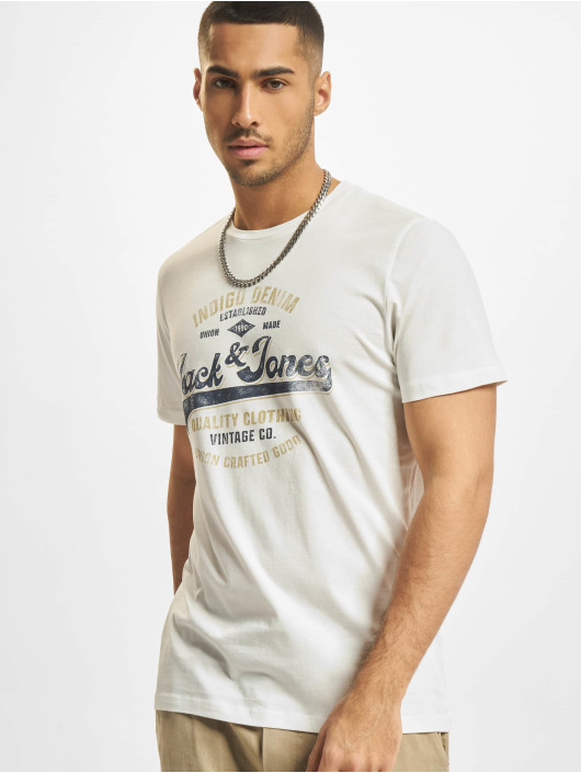 Jack & Jones T-shirts Booster Crew Neck hvid
