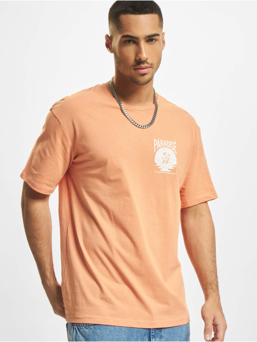 Jack & Jones T-shirts Chiller Crew Neck orange
