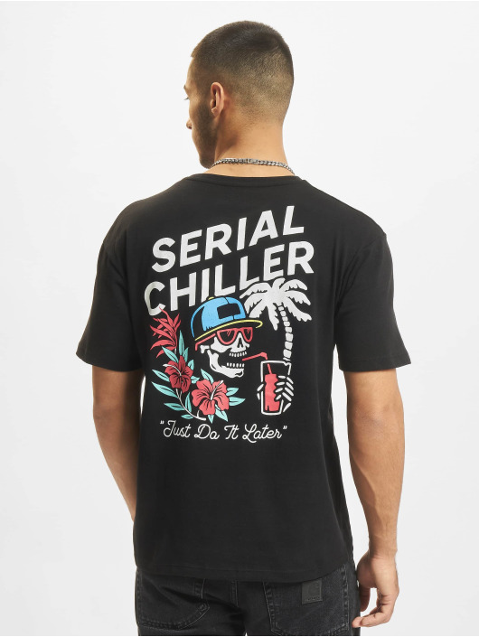 Jack & Jones T-shirts Chiller Crew Neck sort