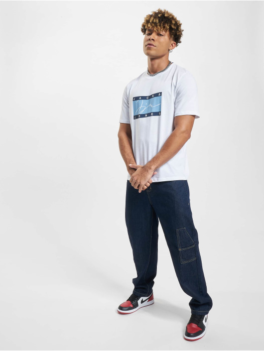 Jack & Jones T-Shirty Joshua Crew Neck bialy