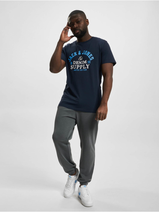 Jack & Jones T-Shirty Logo niebieski