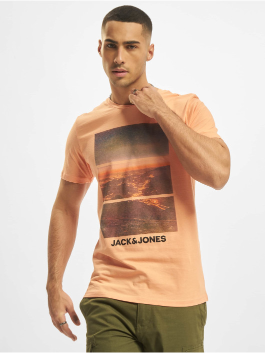 Jack & Jones T-Shirty Billboard pomaranczowy