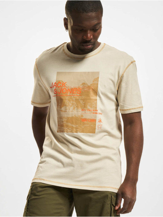 Jack & Jones T-skjorter Desert Trek Crew Neck beige