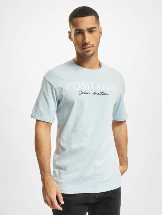 Jack & Jones T-skjorter Positano Crew Neck blå
