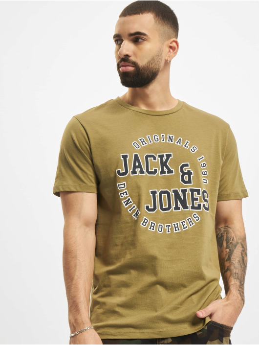 Jack & Jones T-skjorter Joraron Crew Neck FST grøn