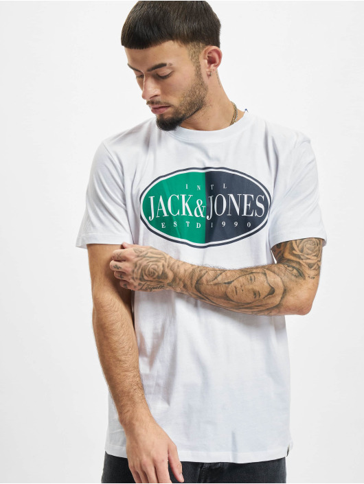 Jack & Jones Tričká International Crew Neck biela