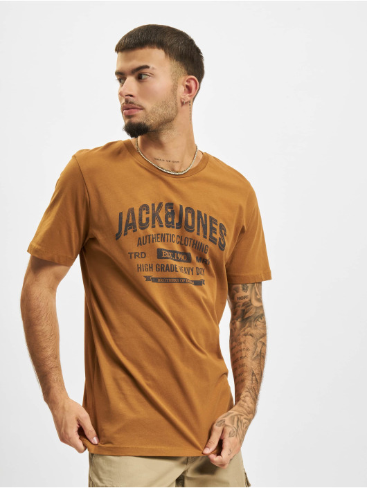 Jack & Jones Tričká Jeans oranžová