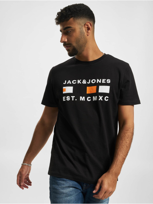 Jack & Jones Tričká Freddie Crew Neck èierna