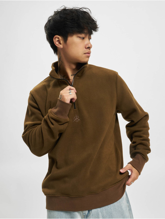 Jack & Jones Trøjer Friday High Neck Print brun
