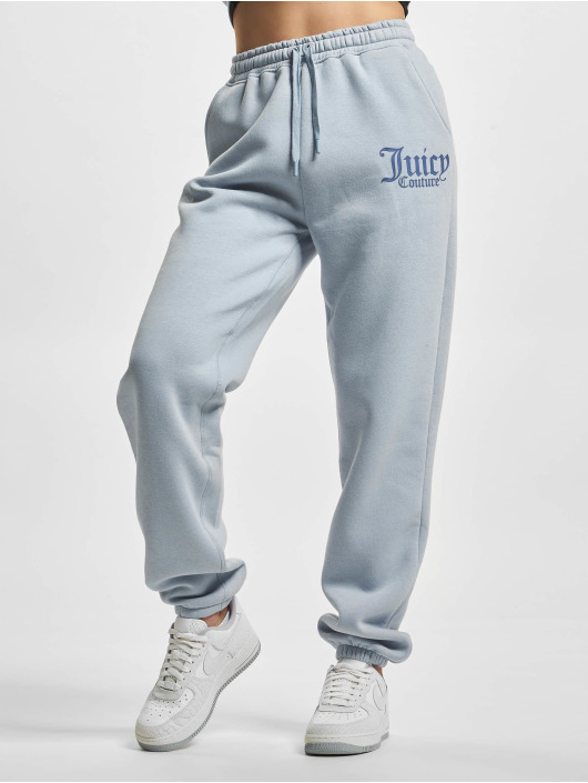Juicy Couture Joggingbukser Fleece With Graphic blå