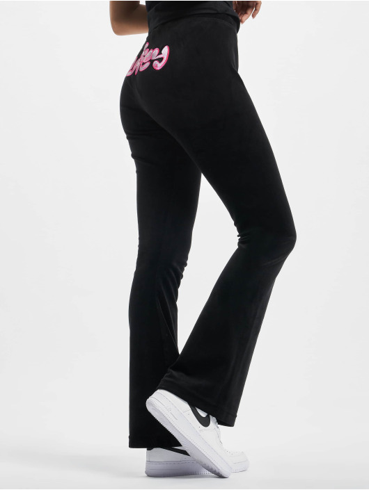 Juicy Couture Spodnie do joggingu Bubble Low Rise czarny