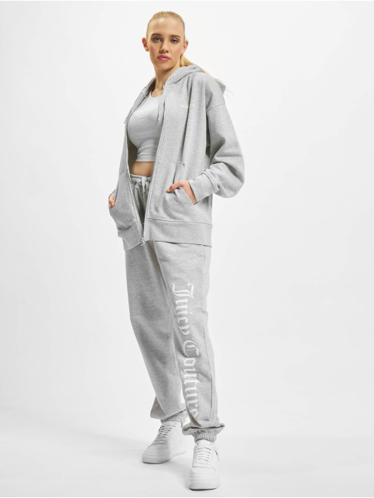 Juicy Couture Sweat capuche zippé Graphic Fleece gris
