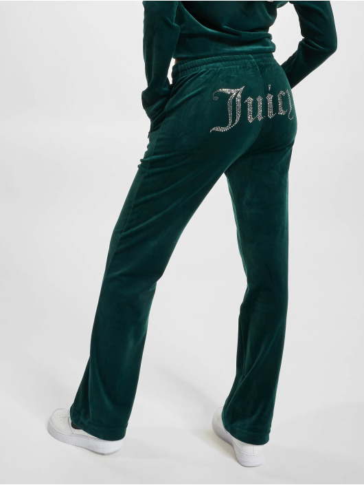 Juicy Couture Sweat capuche zippé Classic Velour Juicy Logo vert