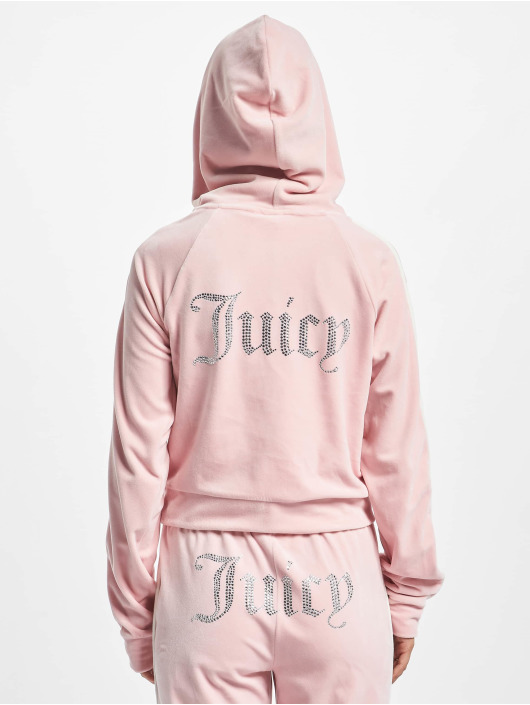 Juicy Couture Vetoketjuhupparit Contrast Madisi roosa