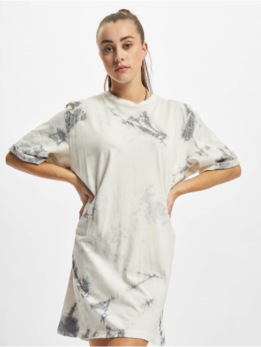 Just Rhyse Damen Kleid Buzios Tie Dye Oversized in weiß