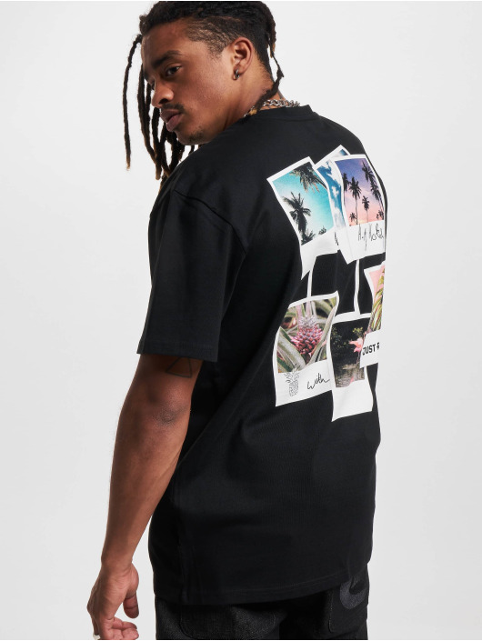 Just Rhyse Herren T-Shirt HappyHolidays in schwarz