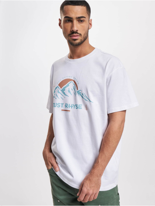 Just Rhyse T-shirts Mountain Explorer Heavy Oversized hvid