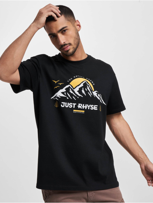 Just Rhyse T-shirts Mountain Explorer Heavy Oversized sort