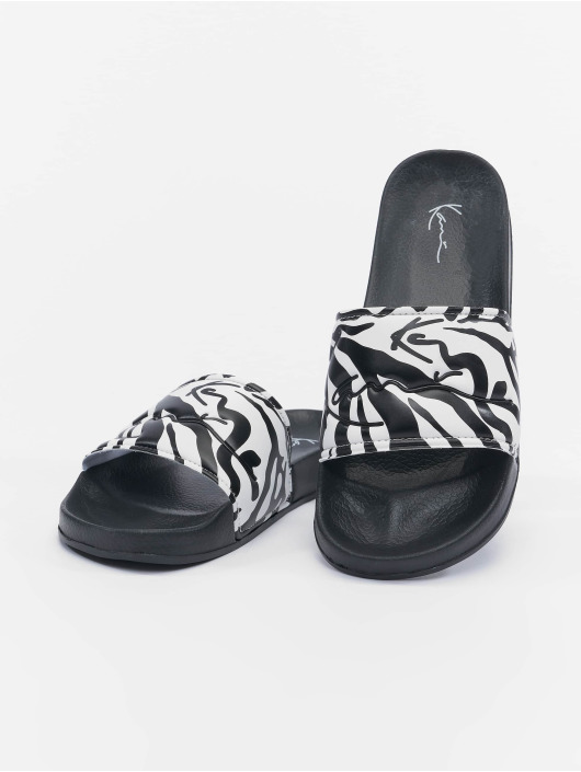 Karl Kani Badesko/sandaler Signature Zebra Pool svart