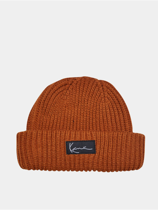 Karl Kani Herren Beanie Signature Fisherman in braun