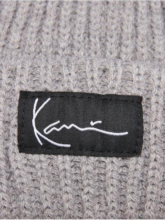 Karl Kani Beanie Signature Fisherman grigio