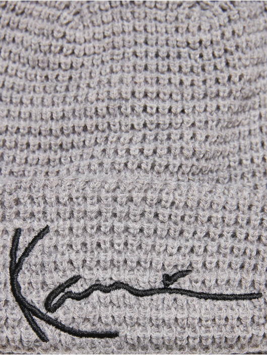 Karl Kani Beanie Signature Fisherman grå