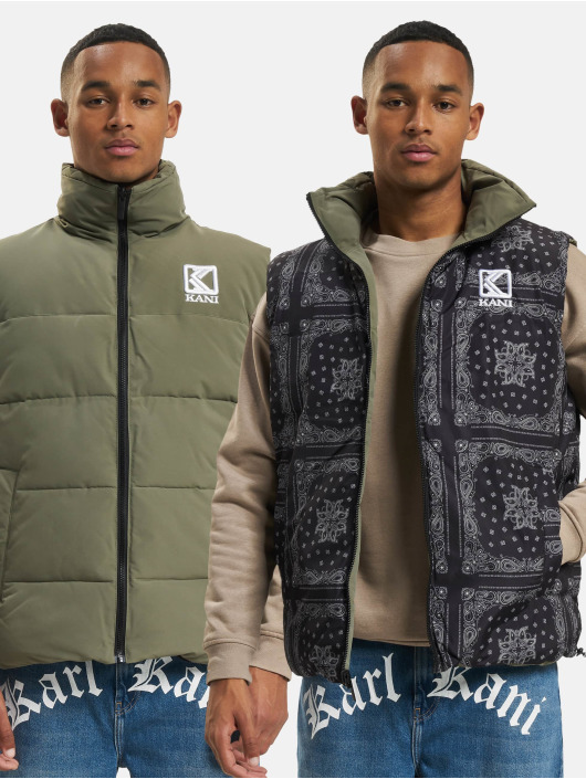 Karl Kani Bodywarmer OG Reversible Paisley zwart