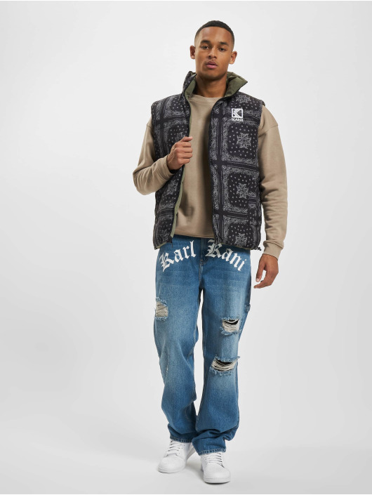 Karl Kani Bodywarmer OG Reversible Paisley zwart