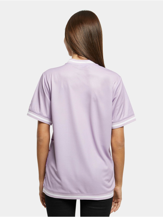 Karl Kani Camisa Varsity Stripe Baseball rosa