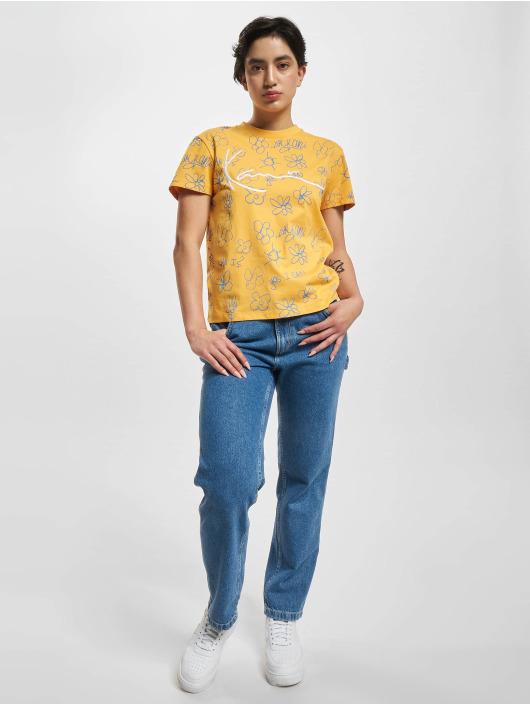 Karl Kani Camiseta Signature Flower colorido