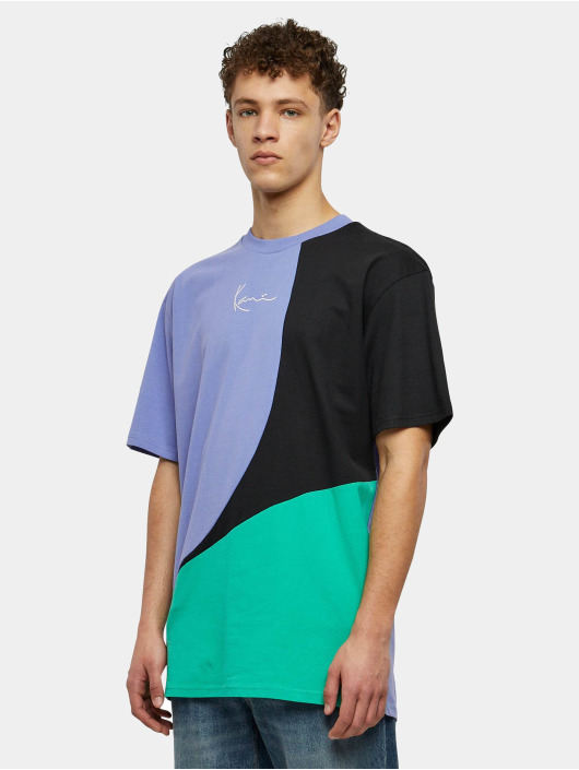 Karl Kani Camiseta Woven Signature Block púrpura