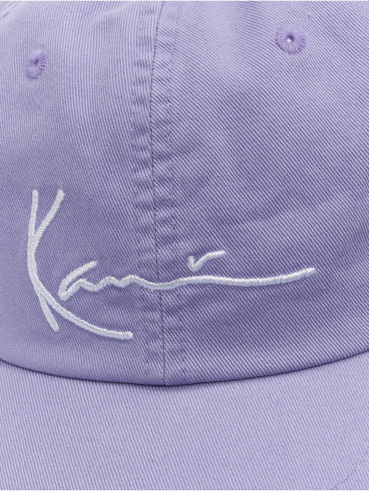 Karl Kani Casquette Snapback & Strapback Signature Washed pourpre
